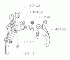 EXTRACTOR REVERSIBLE FORZA SERIE 1400T DE 3 PATAS
